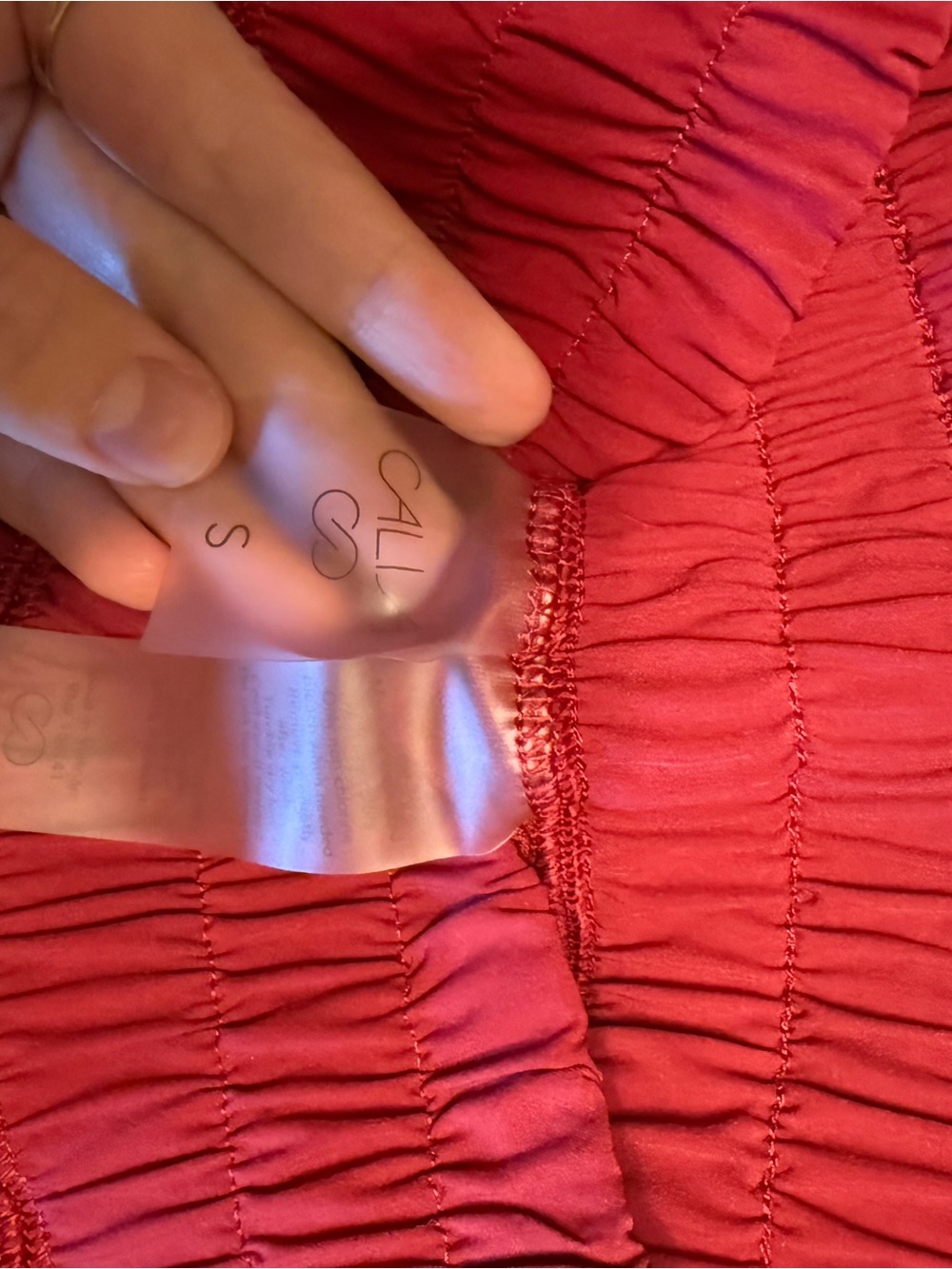 CALIA by Carrie Underwood Pink-Red Athletic Skort with Built-In Shorts - Picture 3 of 3